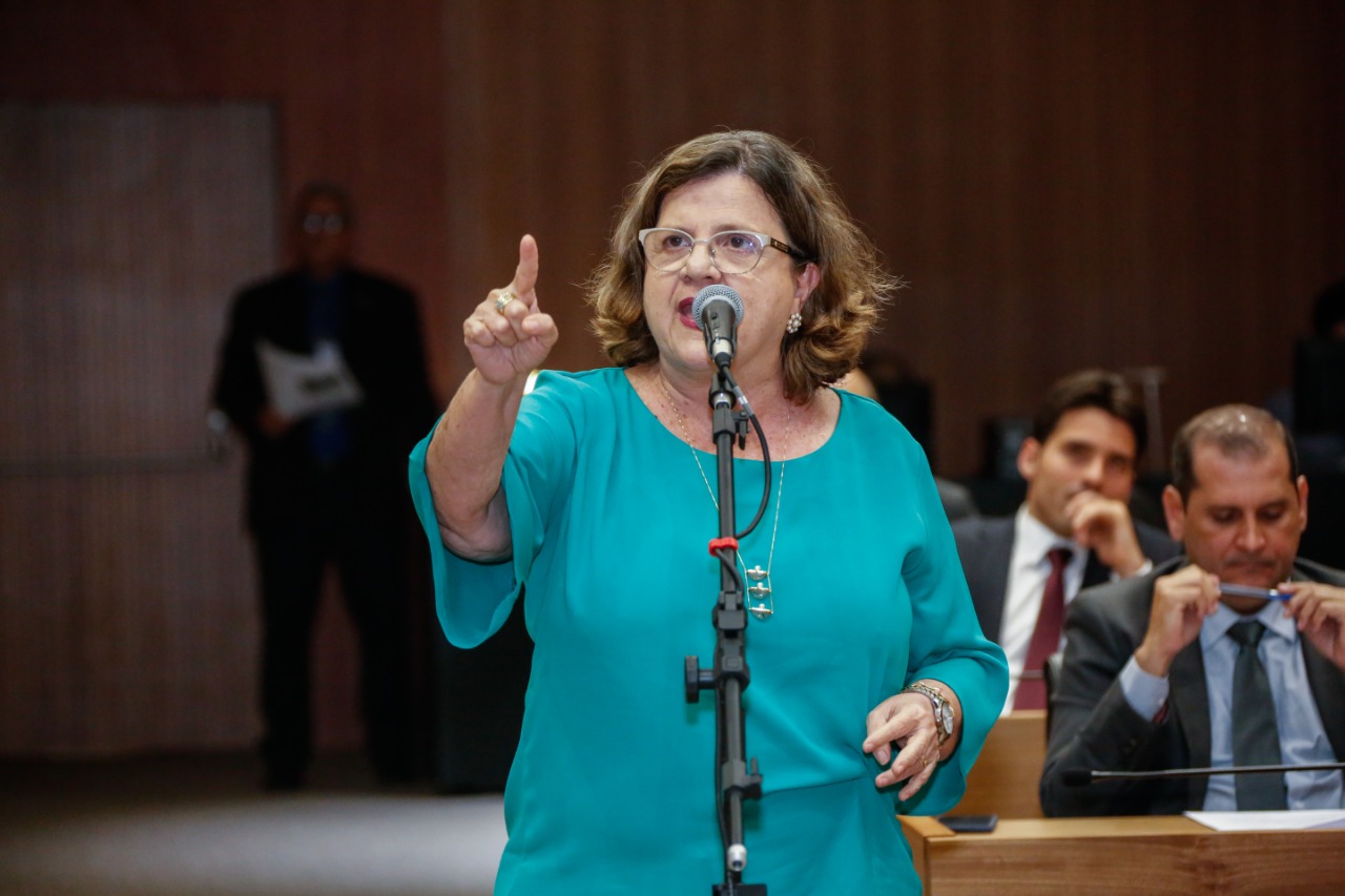 Teresa se posiciona contra voto de aplauso a Bolsonaro e condena gesto feito por deputado