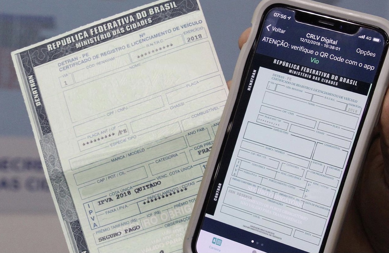 DETRAN-PE implanta novas regras para emissão do CRLV e CRV