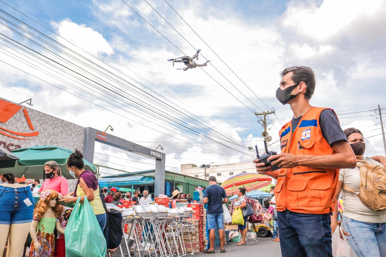 Ações de combate à Covid-19 são realizadas no Parque 18 de Maio