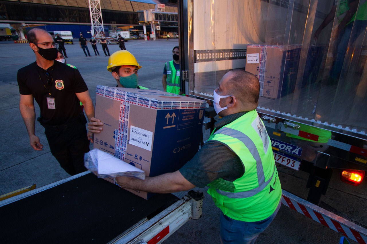Pernambuco recebe mais 83.070 doses da Pfizer