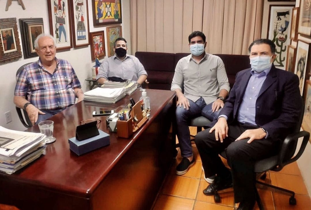 Tony e Tonynho discutem cenário político com Jarbas Vasconcelos