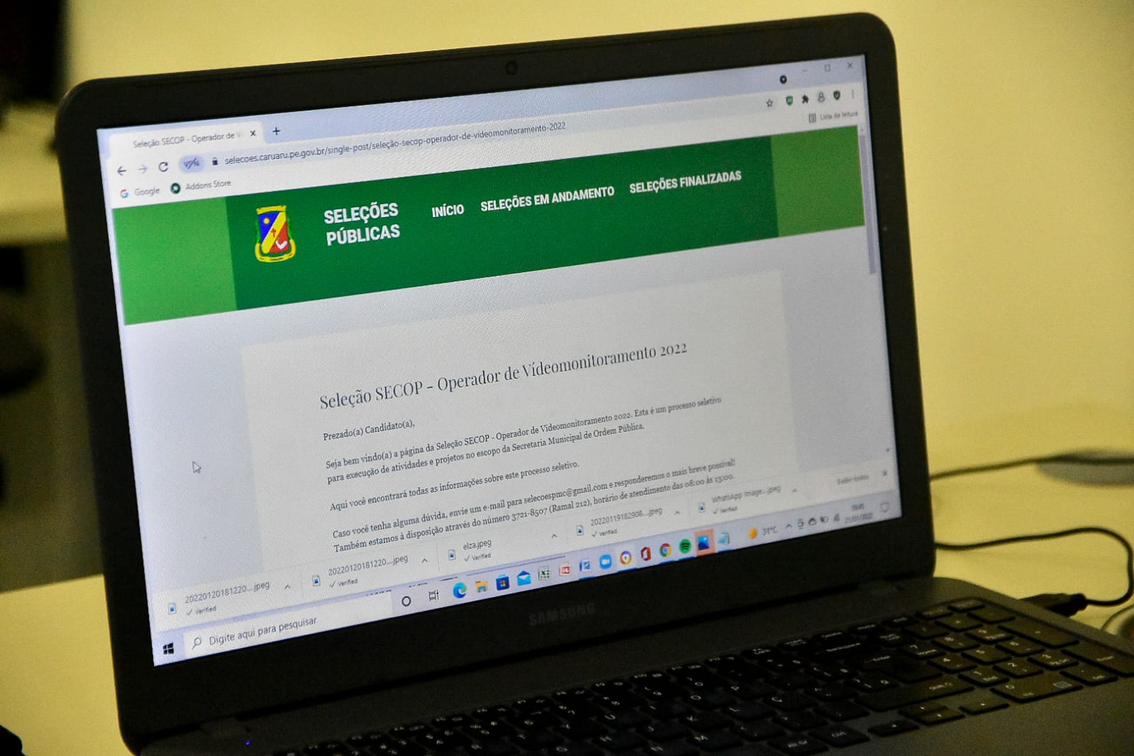 Prefeitura de Caruaru abre mais nove vagas de emprego