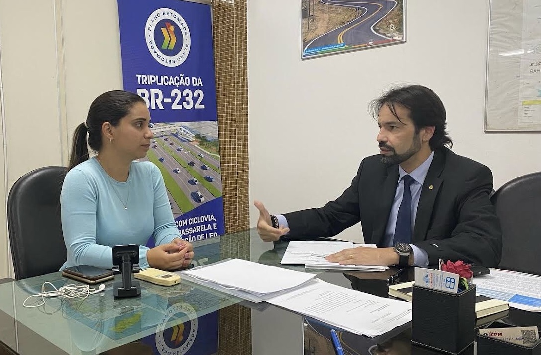 Diogo Moraes comemora retomada das obras da BR-104