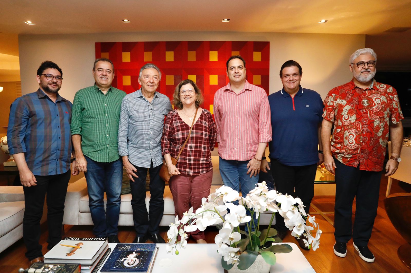 Zé e Wolney Queiroz recebem Danilo em sua residência 