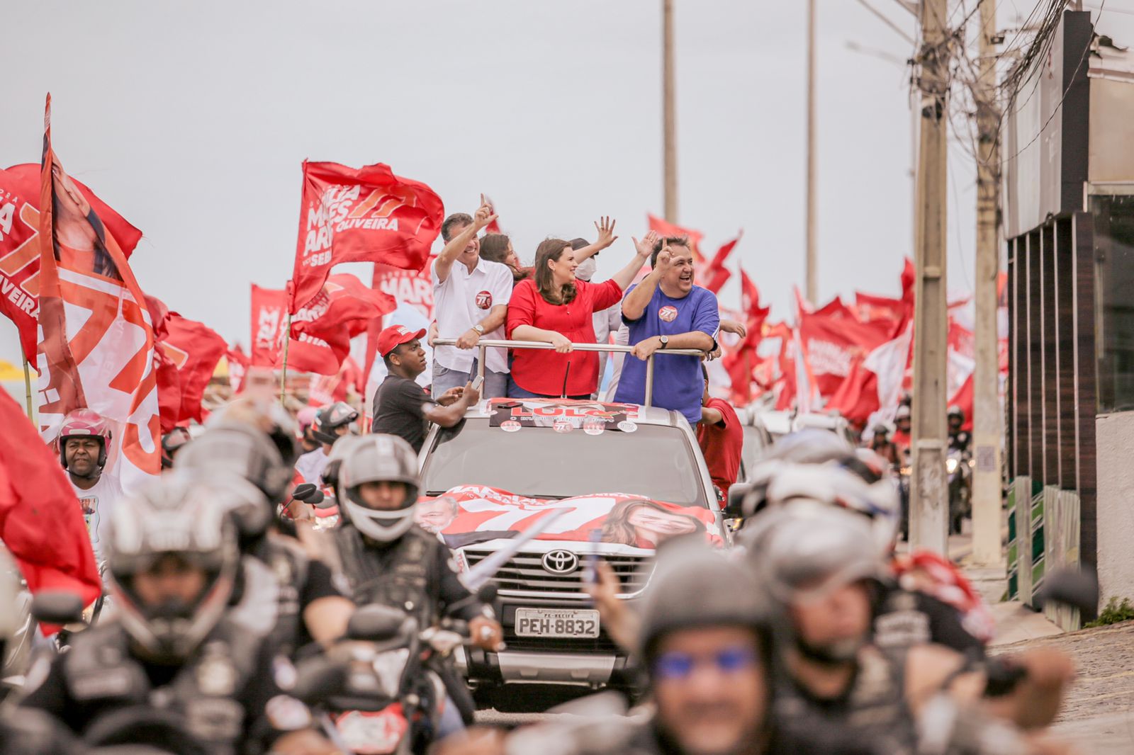 Coligação Pernambuco na Veia toma conta das ruas de Olinda