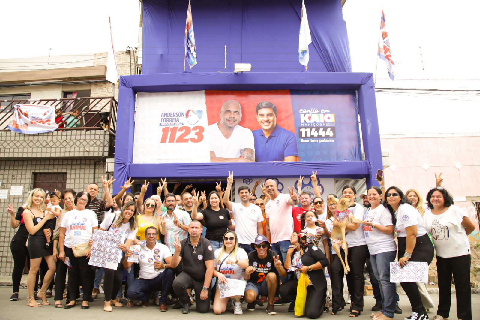 Anderson Correia e Kaio Maniçoba inauguram comitê