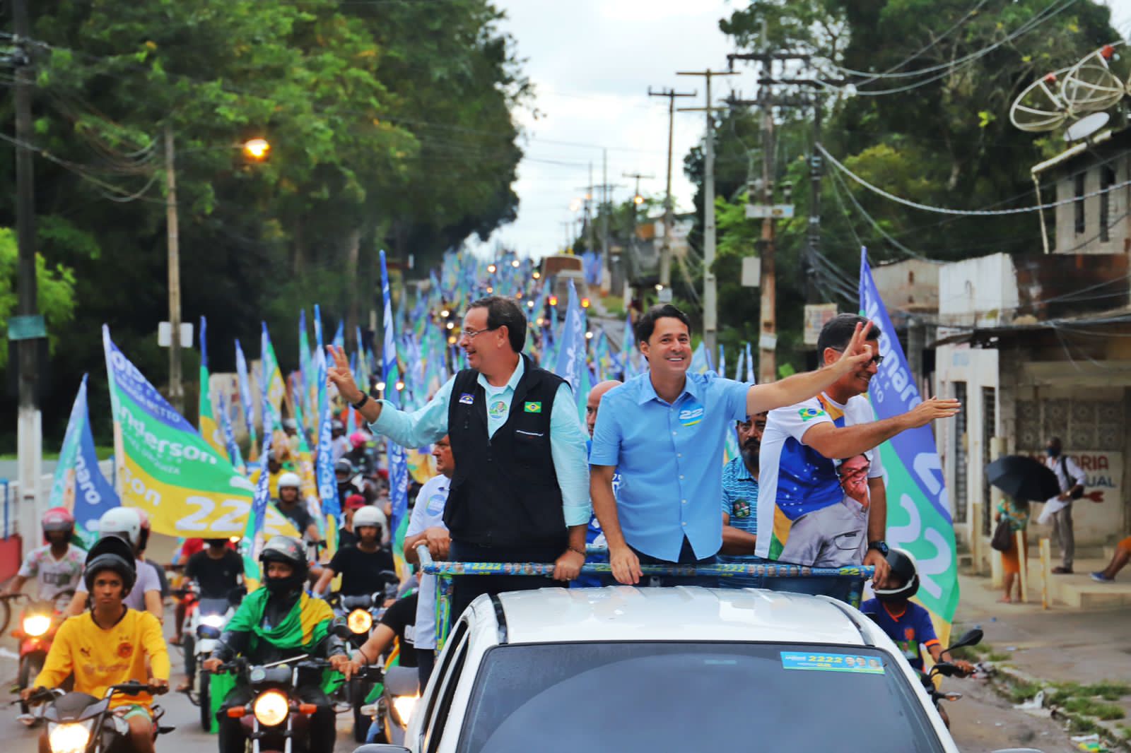Anderson e Gilson lideram Motociata 22 em Jaboatão 