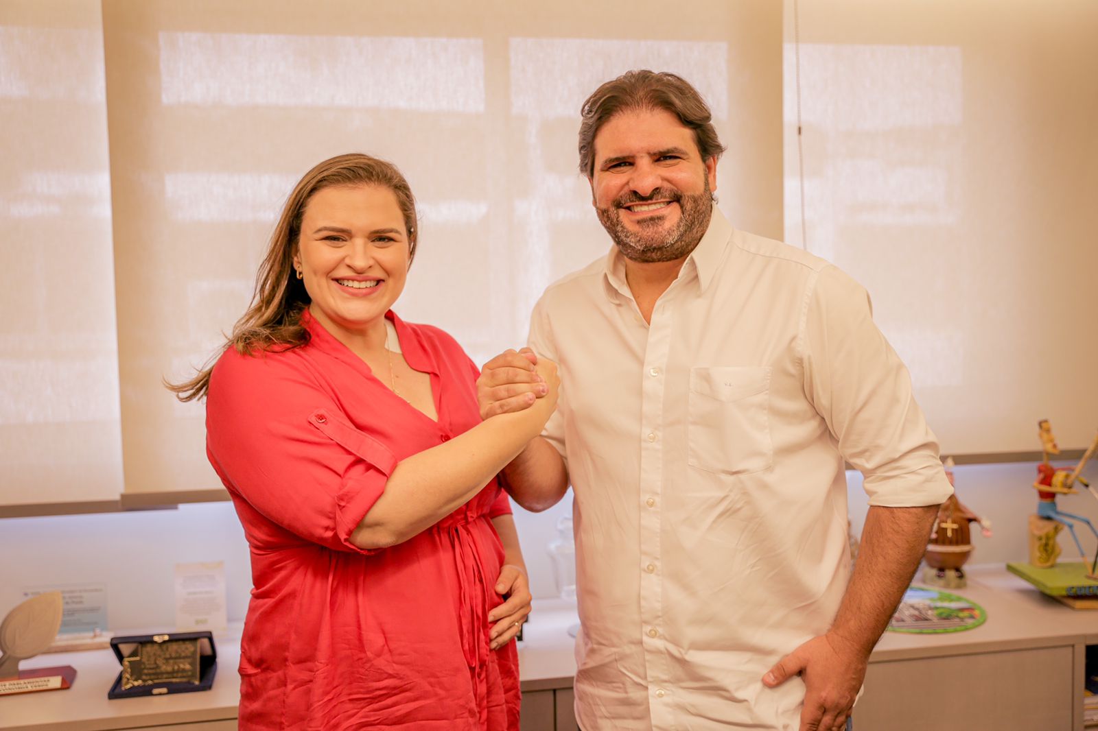 Marília recebe apoio do prefeito de São Lourenço da Mata