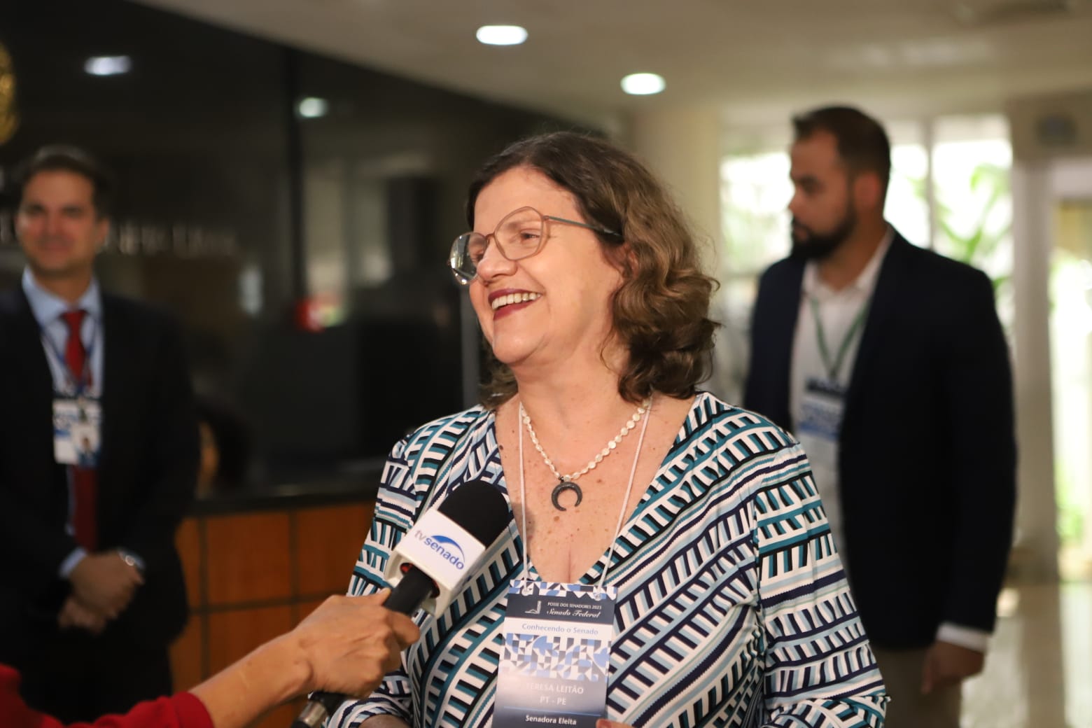 Teresa cumpre, em Brasília, 1ª agenda como senadora eleita