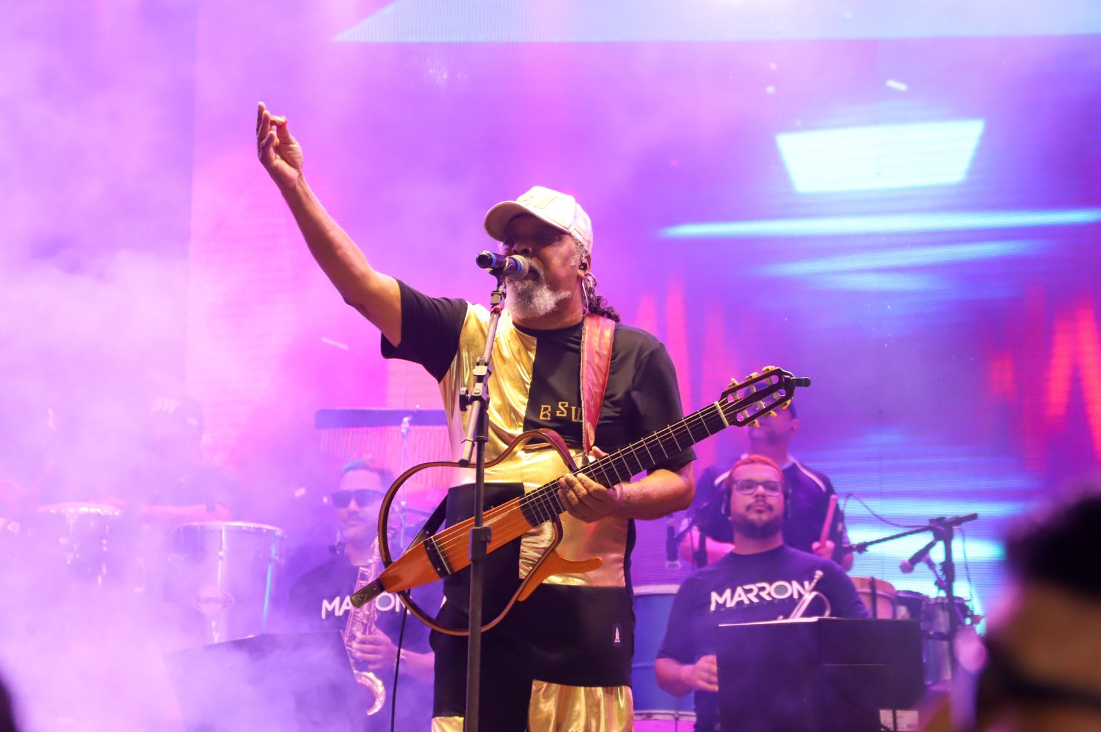 Marrom Brasileiro encerrou o ‘Carnaval Vitória das Alegorias’