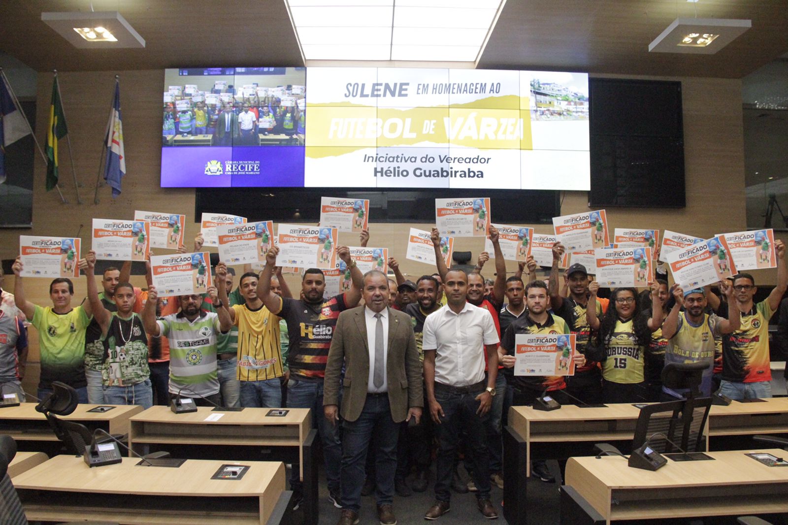 Hélio Guabiraba promove Sessão Solene em homenagem aos times de Futebol de Várzea