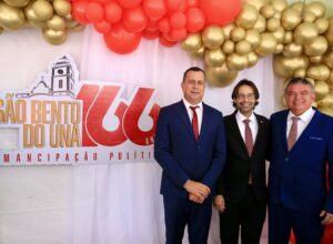 Diogo Moraes participa das comemorações pelos 166 anos de São Bento do Una