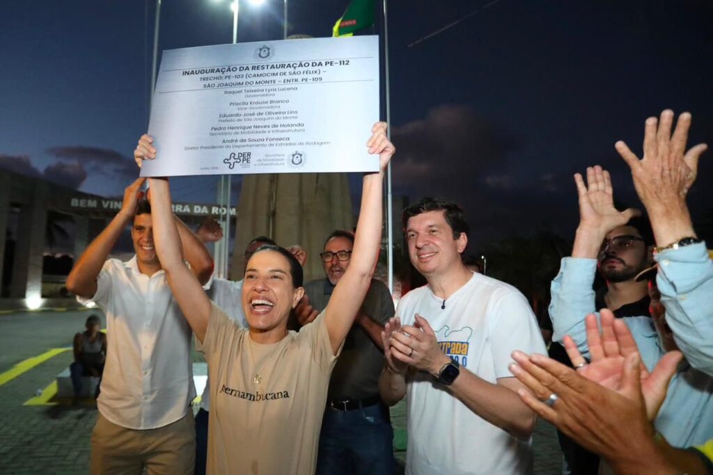 Raquel Lyra entrega PE-149, PE-112 e nova ponte sobre o Rio Una
