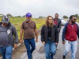 Débora Almeida vistoria obras e acompanha ações pelo Agreste