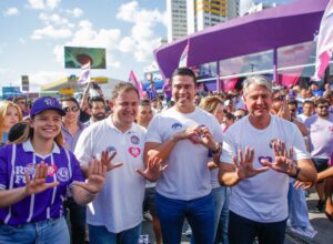Anderson Luiz dá início à campanha com apoio de Raquel e Rodrigo