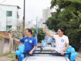 Anderson e André Ferreira reúnem apoiadores em carreata no Recife