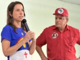 Com direito a jingle de campanha, Raquel assina carta-compromisso com lideranças do MST