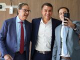 Gilson Machado e Gilson Filho participam de apoio do Podemos a Flávio Bolsonaro